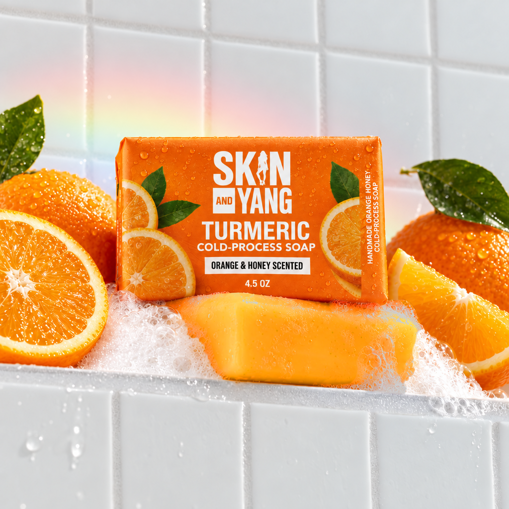 Skin And Yang - Turmeric Orange And Honey Cold Process Soap